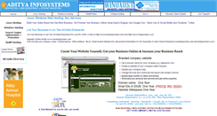 Desktop Screenshot of adityainfosystems.com